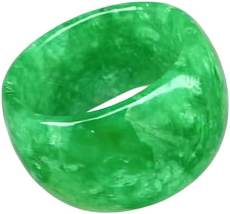 Green Jade Yang Green Jade Ring Full Green Dragon Jade Ring size 10-12