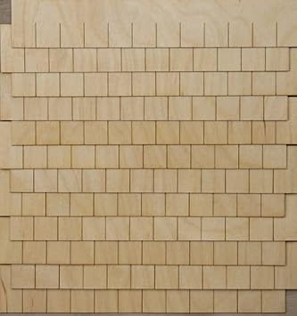 Miniature Dollhouse Shingle Strips Rectangular Style
