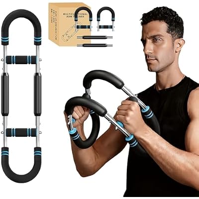 Twister arm Trainer, Adjustable Resistance 40-140 lbs Chest Workout Equipment,Forearm Power Exercise bar , pectoralis spinalis Device, Portable Detachable Design