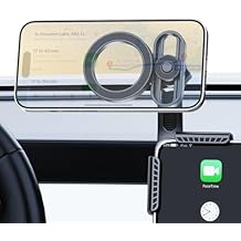 Tesla Phone Mount for Model 3 Model Y - [Upgraded Strongest Magnet] for Magsafe Car Phone Holder, Foldable Design, Universal Fit for iPhone & Android, Secure Tesla Accessories
