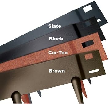 Steel Lawn Edging 4" Black