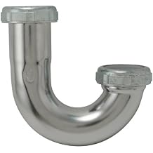 Plumb Pak PP20202 J-Bend Without Cleanout, 1-1/2 in, Brass