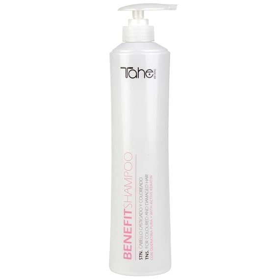 Tahe Botanic Benefit Shampoo with Active Keratin for Damaged and Color-Treated Hair, 1000ml