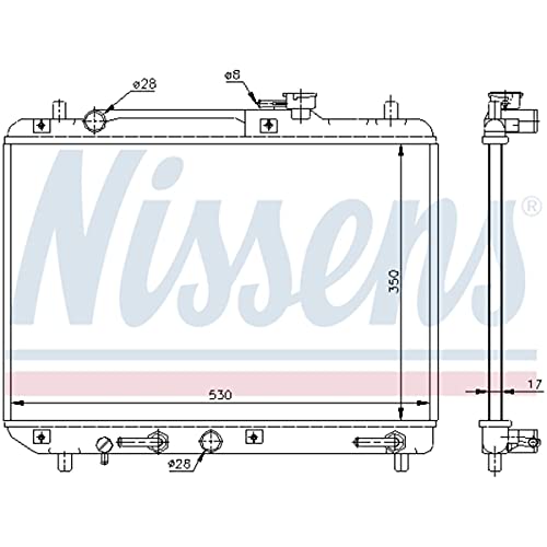 Nissens Radiator wIntegrated Transmission Oil Cooler - 64176
