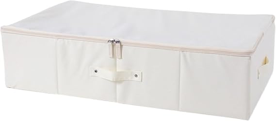 Wedding Dress Storage Box, Dustproof & Moisture Proof Zipper with Handle, Under-Bed Storage Organizer for Wedding Dress Preservation, 28x15.8x6.9