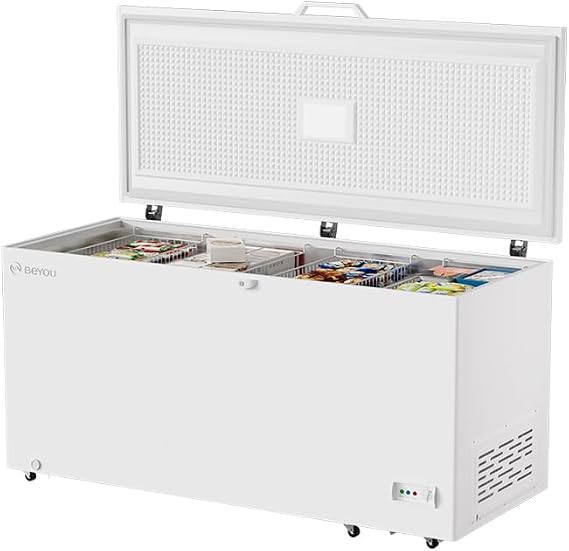 BEYOU 17.8 CU.FT. Chest Deep Freezer, Large Chest Freezer, GARAGE READY