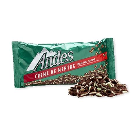 Andes Creme de Menthe Baking Chips (Pack of 2) | Gluten Free, Kosher Certified Chocolate, Dessert Recipe, Mint Flavored Treats, 10 Ounces