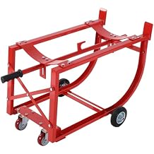 Drum Cradle with Wheels, 55 Gallon Drum Dolly Movable Drum Cradle Drum Stand Drum Rack Steel Drums 600lbs Capacity for Workshops, Factories, Garages, Warehouses, Stores, Docks