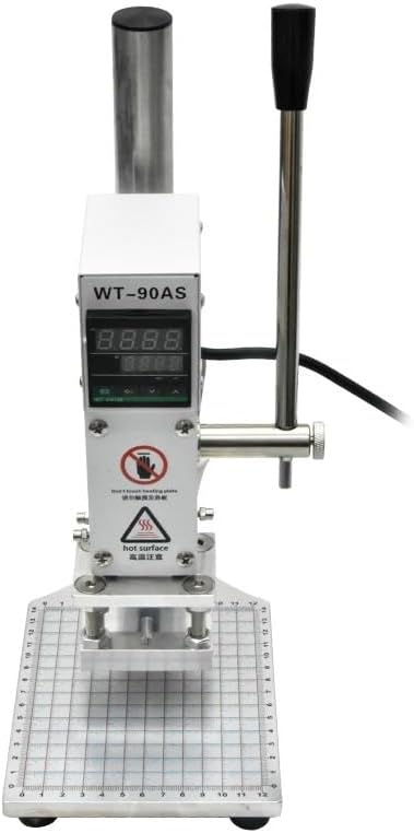 Embossing Machine,WT-90AS Small Manual Hot Foil Stamping Guide Bronzing for PVC Skin and Paper Card Stamping,Precise Location
