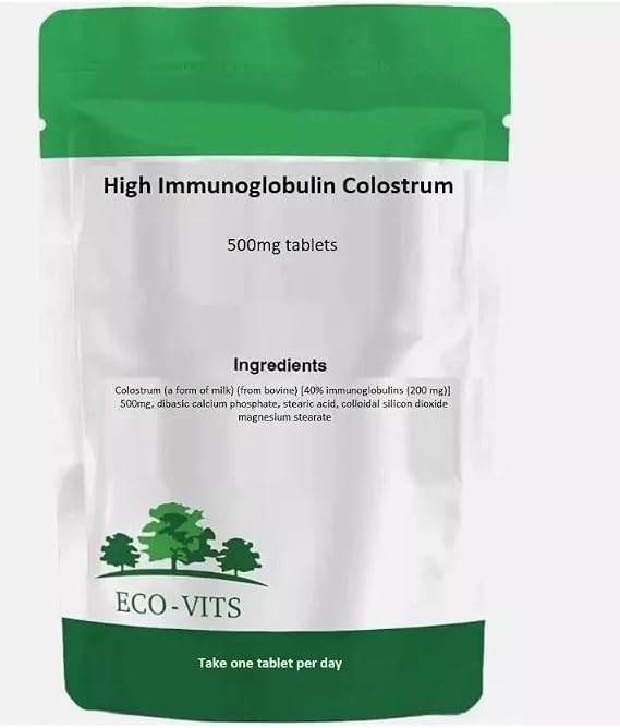 ECO-VITS High Immunoglobulin Colostrum 500mg 365 Tablets