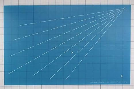 Full Line Stencil Radiating Lines, Quilt Template (31021)