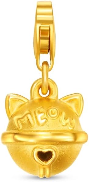 CHOW TAI FOOK 24K Gold PET Collection Golden Meow bell