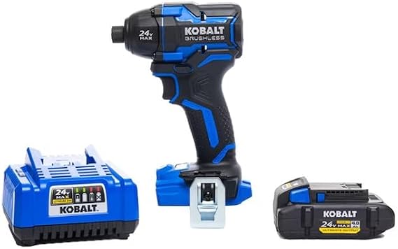 Kobalt XTR 24-Volt Max 1/4-in Variable Speed Brushless Cordless Impact Driver (1-Battery Included)