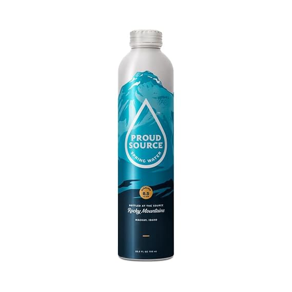 Proud Source Water, Spring Water Naturally Alkaline Electrolytes, 25.3 Fl Oz