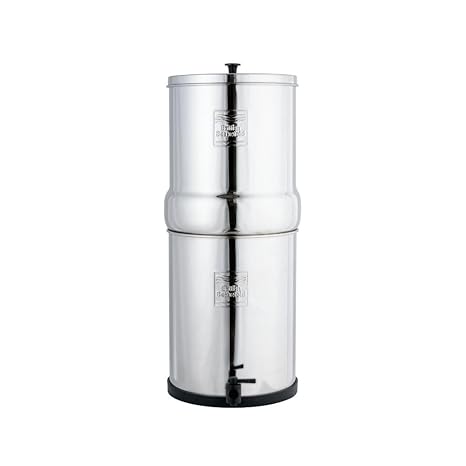 British Berkefeld Doulton British Berkefeld W9361132 2.25 Gallon Countertop Water Filter System Uses 2X Ultra Fluoride Ceramic Filters