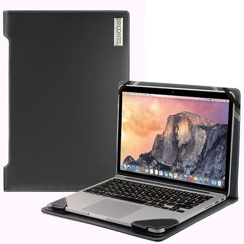 Profile Series - Black Leather Laptop Case Compatible with Lenovo IP Duet 5 13Q7C6 13.3 Chromebook