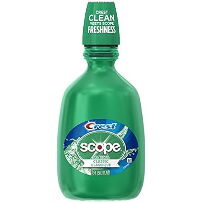 Crest Scope Classic Mouthwash Original Formula, Green, 50.72 Fl Oz
