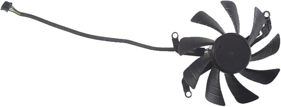 85MM FY09015M12LPA 4PIN DC12V 0.45A KFA2 Compatible for RTX3060 RTX 3060 TI LHR Graphics Card Fan Kindly (Blade Color : Black Connector)