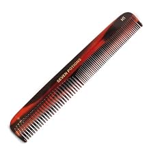Hair Comb For Men 7.1 inch Fine and Coarse Tooth For Hair Beard And Moustache Hand Made and Sawcut Hair Comb H1