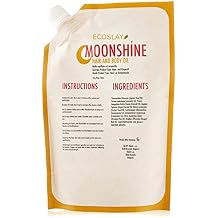 Ecoslay Moonshine Hair and Body Oil, Scrunch out the Crunch (SOTC), Soothe dry heels and elbows, Pre-poo, Scalp Massage, 8oz