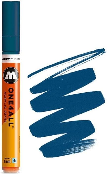 MOLOTOW ONE4ALL Acrylic Paint Marker, 4mm, Petrol, 1 Each (227.219)