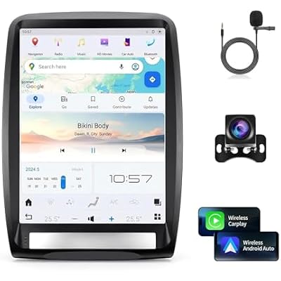 Qualcomm Car Radio for Dodge Durango 2011-2013 Stereo Replacement Android 13 Carplay Android Auto Head Unit Upgrade 13.8 Inch 2K IPS Touch Screen Tesla Style GPS Navigation Multimedia Play