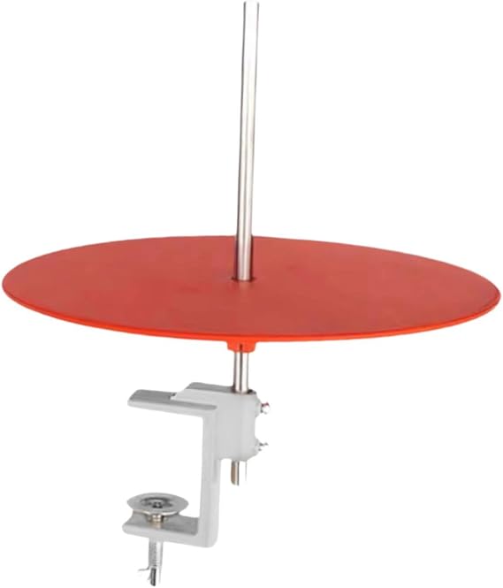 Tape Rack Stand, Tape Holder Reel Sewing Machine Parts, Single Bearing Binding Edge Rotary Tray for Industrial Sewing Machine, Iron Mounting Clamp