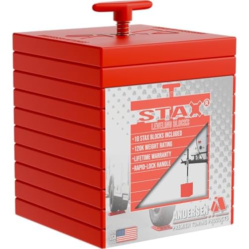 Andersen Hitches | 3636 | 2 Pack |Rated up to 120K | Andersen STAX - Stacking Levelers | Camper Leveler Stacking Blocks | Leveling System for Camper or RV