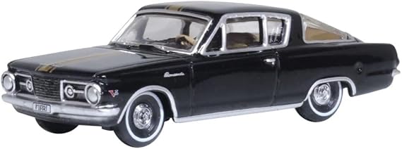 Oxford Diecast Plymouth Barracuda 1965 Black/Gold 1:87
