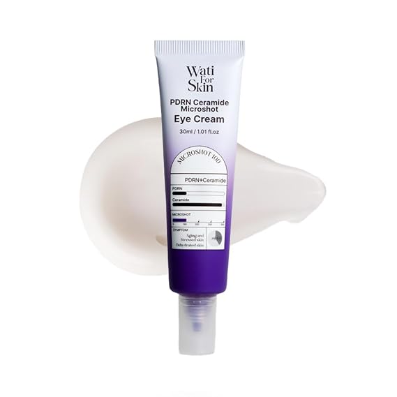 PDRN Ceramide Micro Spicule Eye Cream Salmon Egg DNA for Wrinkle Care, Barrier Support, Rejuvenation, Deep Absorption, Korean Skin Care, 30ml / 1.01 Fl. Oz