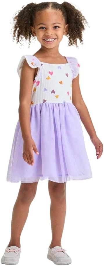 Cat & Jack Toddler Girls' Printed Tulle Dress