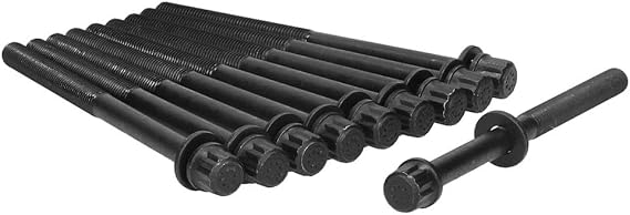 Ajusa 81028900 Head Bolt Set for Select Vehicles with 4-Cylinder Engine: Acura: 2007-12 RDX, 2002-06 RSX, 2004-08 TSX; Honda: 2003-07 Accord, 2002-11 Civic, 2002-09 CR-V, 2003-11 Element; Set of 10