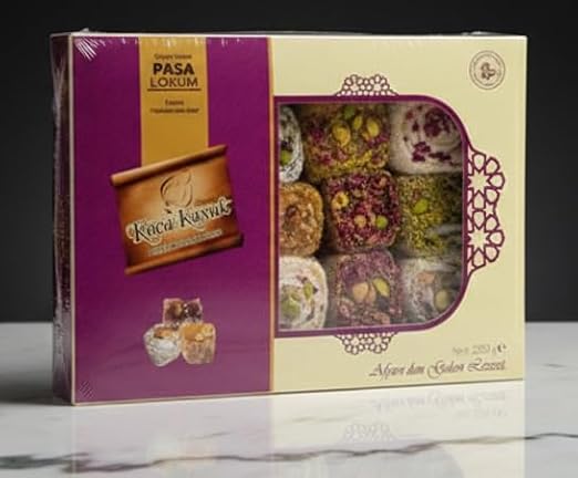 KocaKavuk Afyon Paşa Lokumu Karışık Çeşnili Hediyelik 250-450 Gr (450 Gr)