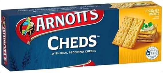 Arnotts Cheds™ Crackers with Real Pecorino Cheese, 250g