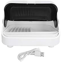 Kitchen Organizer Mini UV Cabinet Tableware Drain Rack Desktop Ultraviolet Storage Solution