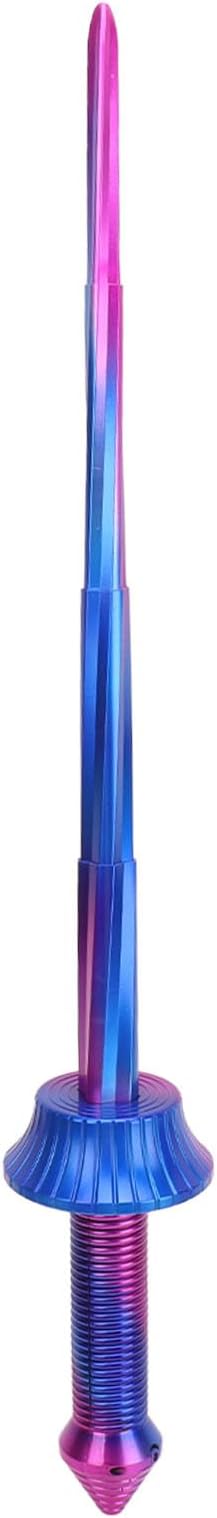 Pongnas Portable Spiral Retractable Telescopic Sword, 3D Printing, Lightweight, Fun to Play, Space Saving Retractable Sword Toy for Stress Relief (Gradient)