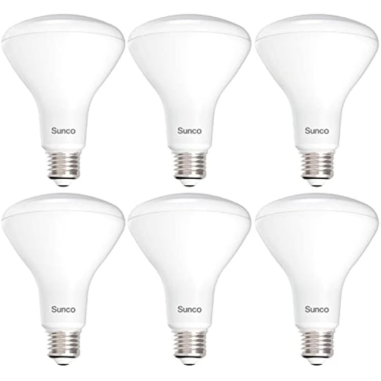 Sunco 6 Pack BR30 Light Bulb LED Recessed Can Light Bulbs, Indoor Flood Light Bulb 850 LM, 11W 65W Equivalent, 3000K Warm White, Dimmable, E26 Base, for Home, Kitchen, Bedroom UL