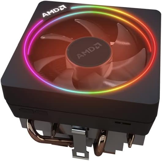 AMD Wraith Prism Cooler with RGB-Controlled Illumination, 4.69"L x 4.13"W x 3.66"H