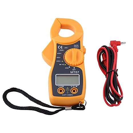Digital Clamp Meter T RMS 6000 Counts, Multimeter Voltage Tester Auto-ranging, Measures Current Voltage Temperature Capacitance Diodes Continuity Duty Cycle