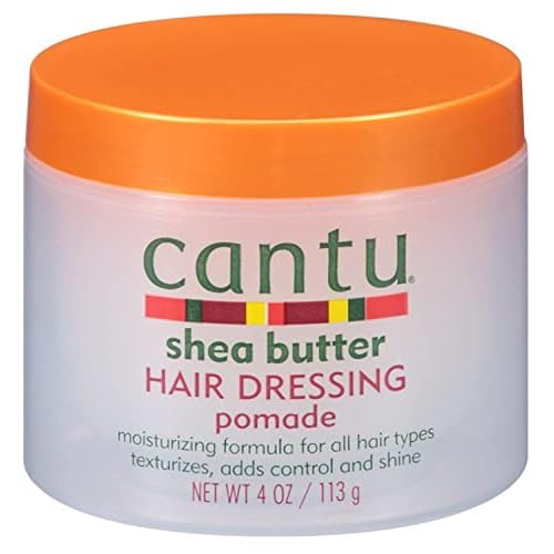Cantu Shea Butter Hair Dressing Pomade 4 Ounce Jar Pack of 2