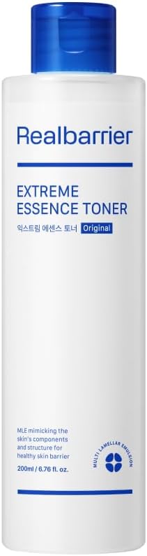 Real Barrier Extreme Essence Toner, 6.8 fl oz (200ml) | Hyaluronic Acid Panthenol Toner | Ceramide Face Moisturizer | Soothing Hydration for Sensitive Dry Skin | Korean Skin Care