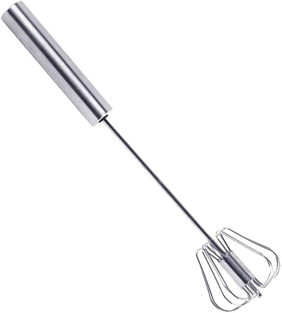 Egg beater Hand Egg Mixer Kitchen Egg Whisker Stainless Steel Egg Beater Hand Whisk Kitchen Egg Whisk Egg Stirring Whisk Rotary Kitchen