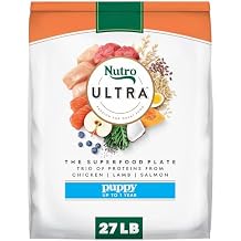 Nutro Ultra High Protein Dry Puppy Food, Chicken, Lamb and Salmon, Dry Dog Food with a Trio of Proteins, 27 lb. Bag