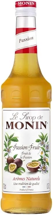 Monin Premium Passionfruit Syrup for Cocktails and Mocktails Passionfruit Martini Flavouring Syrup 700ml