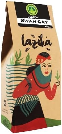 Lazika Siyah Çay Erken Hasat, Yüksek Köylerden, İki Defa Filtre 400g (Sade Siyah Çay)