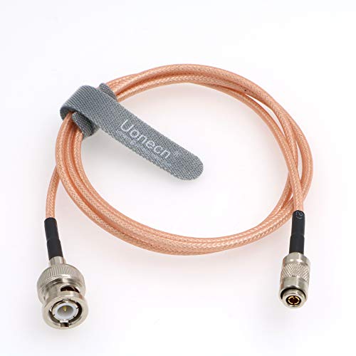 Uonecn HD SDI Coaxial Video Cable RG179 BNC to Mini BNC DIN 1.02.3 75ohm RF Cable for Blackmagic HyperDeck Shuttle 1 Meter