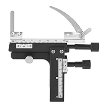 Microscope Moveable Stage, Professional Attachable Mechanical X-Y Moveable Stage Caliper with Scale for Microscope, High-precision and long serving life