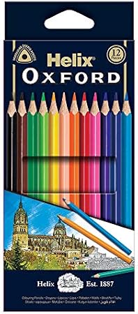Helix OXFORD 7" COLOURING PENCILS (PACK OF 12)