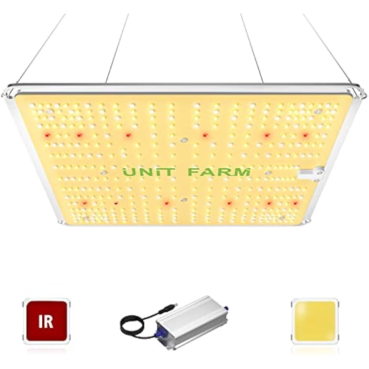 Upgraded 100W Grow Lights, UF2000 LED Grow Light, 3500K Full Spectrum Indoor Plant Light, for 2x2FT Herb Seedling, 3x3FT Microgreens
