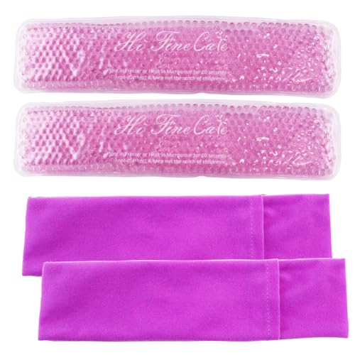 Perineal Cooling Pad, Postpartum Cold Packs Gel Bead Ice Pack Cold Therapy for Women After Pregnancy and Delivery, 2 Ice Pack and 3 Cover Purple